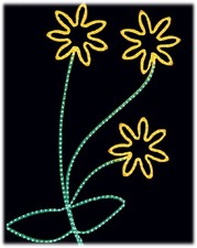 φωτεινό στολίδι με λουλούδια
